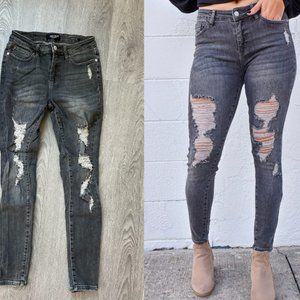 Washed Black Judy Blue Skinny Jean